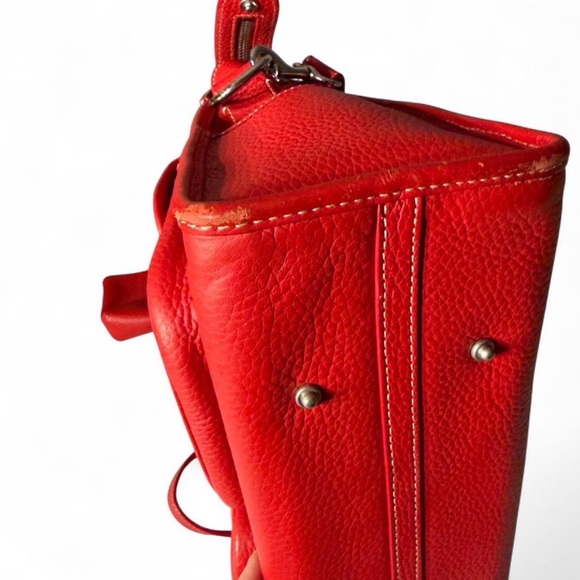 Dooney & Bourke Red Satchel Bag - Picture 4 of 9